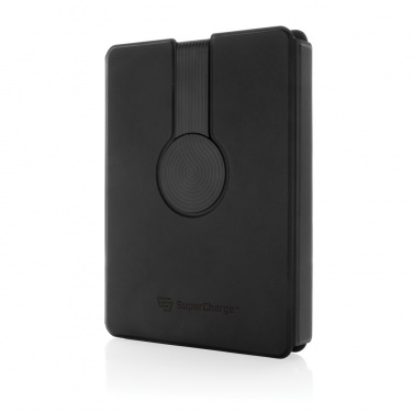Logotrade corporate gifts photo of: Swiss Peak RCS rePU notebook with 2-in-1 wireless charger