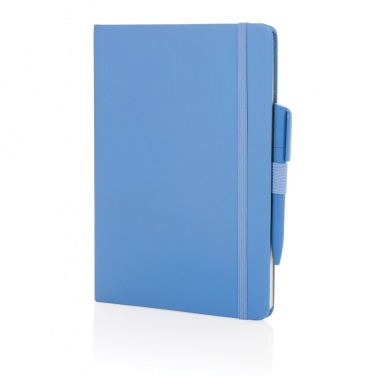 Logo trade promotional giveaways image of: Sam A5 RCS certified bonded leather classic notebook