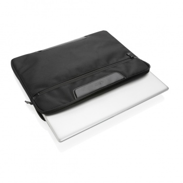 Logotrade promotional merchandise picture of: Swiss Peak AWARE™ RPET Voyager 15.6" laptop sleeve