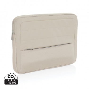 Logotrade promotional giveaway picture of: Armond AWARE™ RPET 15.6 inch laptop sleeve