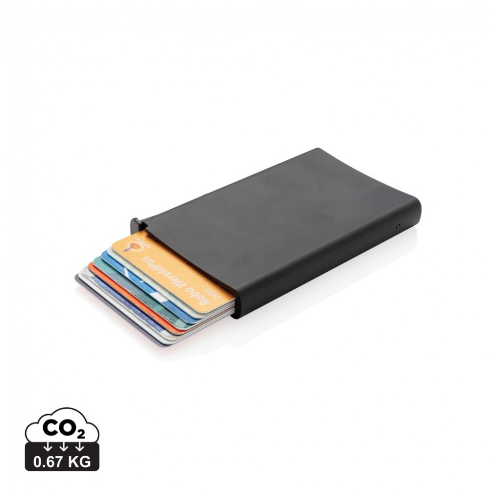 Logo trade corporate gifts image of: Standard aluminium RFID cardholder