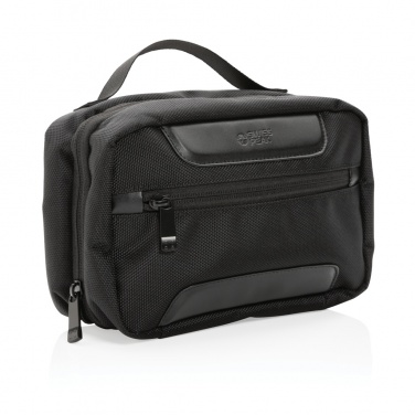 Logo trade promotional gifts picture of: Swiss Peak AWARE™ RPET Voyager toiletry bag