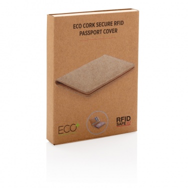 Logotrade corporate gift image of: Cork secure RFID passport cover