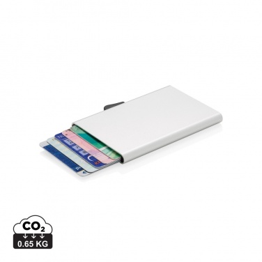 Logo trade corporate gifts image of: C-Secure aluminium RFID card holder