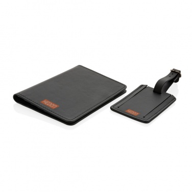 Logotrade promotional merchandise photo of: Swiss Peak GRS recycled PU travel gift set