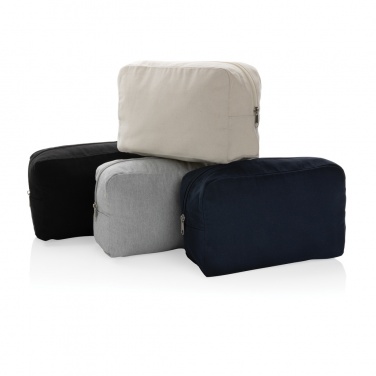 Logotrade corporate gift image of: Impact Aware™ 285 gsm rcanvas toiletry bag undyed