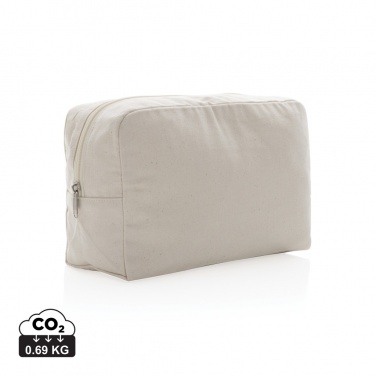Logo trade promotional gifts picture of: Impact Aware™ 285 gsm rcanvas toiletry bag undyed
