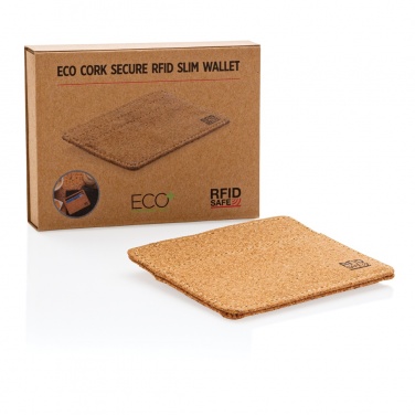 Logotrade promotional item picture of: Cork secure RFID slim wallet