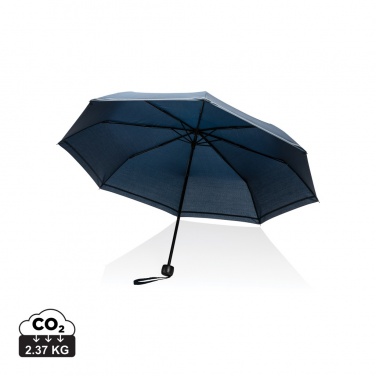 Logo trade promotional gifts picture of: 20.5"Impact AWARE™ RPET 190T pongee mini reflective umbrella