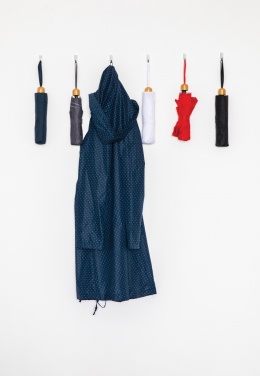 Logotrade promotional giveaway picture of: 20.5" Impact AWARE™ RPET 190T Pongee bamboo mini umbrella