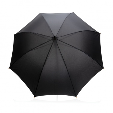 Logotrade promotional item image of: 23" Impact AWARE™ RPET 190T auto open bamboo umbrella