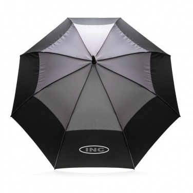 Logotrade promotional merchandise image of: 27" Impact AWARE™ RPET 190T auto open stormproof umbrella