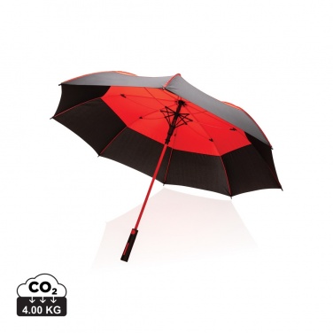 Logotrade promotional product image of: 27" Impact AWARE™ RPET 190T auto open stormproof umbrella