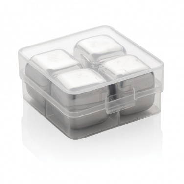 Logo trade corporate gift photo of: Re-usable stainless steel ice cubes 4pc