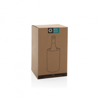 Logo trade promotional giveaways image of: Vino RCS certified recycled stainless steel wine bucket