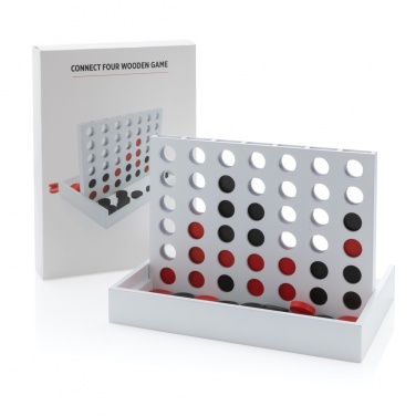 Logotrade promotional item image of: Connect four wooden game