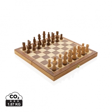 Logotrade promotional item image of: Luxury wooden foldable chess set