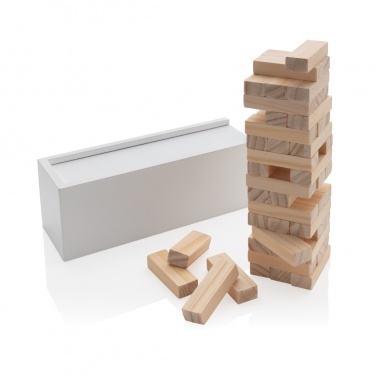 Logotrade promotional products photo of: Deluxe tumbling tower wood block stacking game