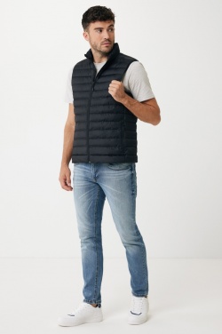 Logo trade corporate gift photo of: Iqoniq Meru men recycled polyester bodywarmer