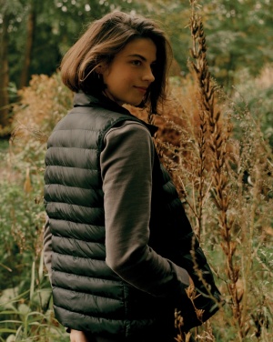 Logo trade promotional merchandise picture of: Iqoniq Meru women recycled polyester bodywarmer