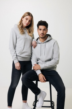 Logo trade promotional merchandise picture of: Iqoniq Torres recycled cotton hoodie undyed