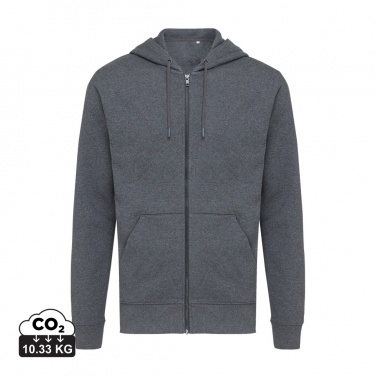 Logo trade business gift photo of: Iqoniq Abisko recycled cotton zip through hoodie