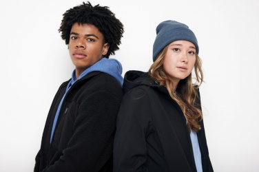 Logo trade promotional merchandise photo of: Iqoniq Diran recycled polyester pile fleece jacket