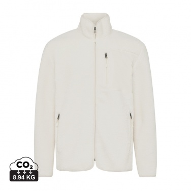 Logo trade promotional products image of: Iqoniq Diran recycled polyester pile fleece jacket