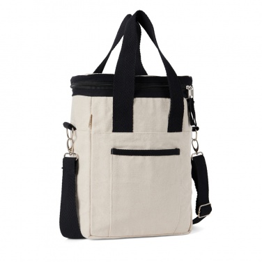 Logo trade promotional giveaway photo of: VINGA Volonne AWARE™ recycled canvas cooler tote bag