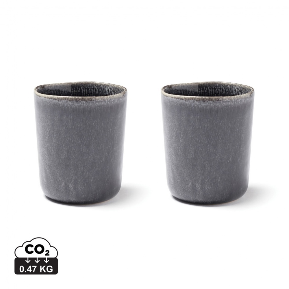 Logotrade advertising product picture of: VINGA Nomimono stoneware mug, 2 pcs set