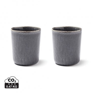 Logo trade business gift photo of: VINGA Nomimono stoneware mug, 2 pcs set