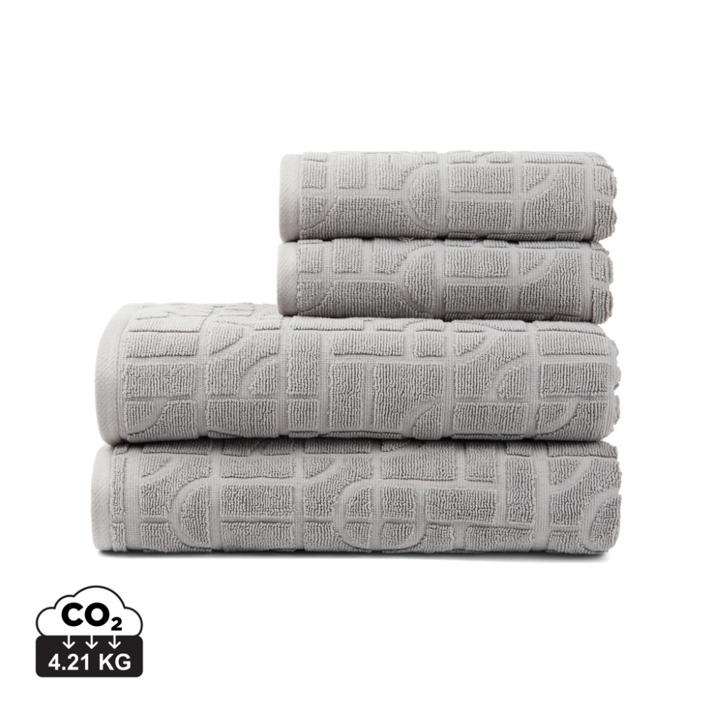 Logo trade promotional item photo of: VINGA Verso OCS organic cotton towel, 4 pcs set