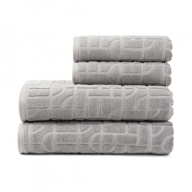 Logo trade business gifts image of: VINGA Verso OCS organic cotton towel, 4 pcs set