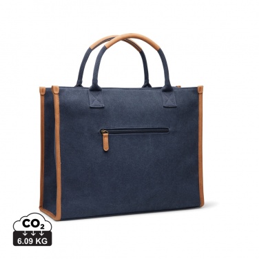 Logotrade promotional product picture of: VINGA Bosler RCS recycled canvas office tote
