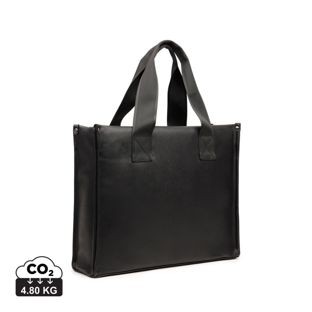 Logo trade promotional products image of: VINGA Bermond RCS recycled PU tote bag