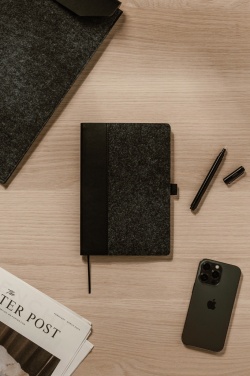 Logotrade promotional giveaways photo of: VINGA Albon GRS recycled felt notebook