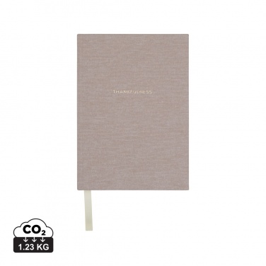 Logotrade advertising product image of: VINGA Thankfulness GRS recycled paper journal