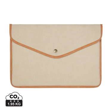Logotrade promotional merchandise image of: VINGA Bosler GRS recycled canvas 16" laptop sleeve