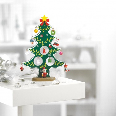 Logotrade business gift image of: Wooden xmas tree decoration