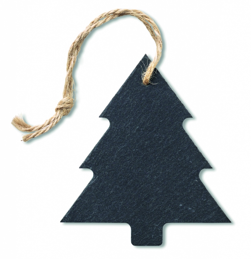 Logo trade promotional giveaway photo of: Slate xmas hanger tree