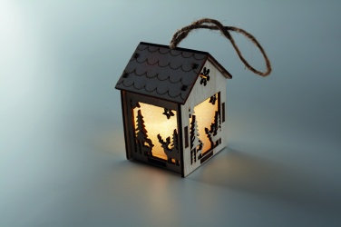 Logo trade promotional products picture of: MDF house with light