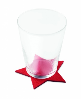 Logo trade promotional item photo of: RPET 4 felt coaster set
