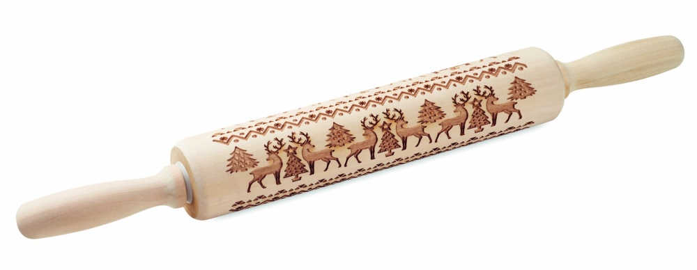 Logo trade promotional giveaway photo of: Christmas pastry wooden rolling