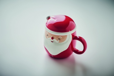 Logo trade corporate gifts image of: Ceramic mug with lid 370 ml