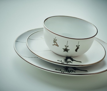 Logotrade advertising products photo of: 4 piece ceramic place setting