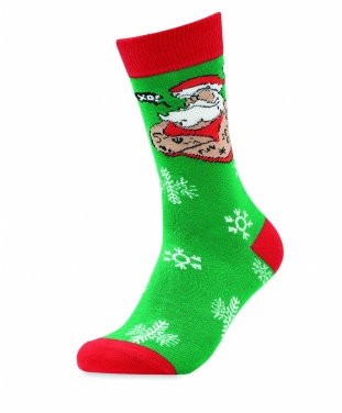 Logo trade corporate gift photo of: Pair of Christmas socks L