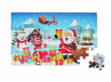 Logo trade promotional items image of: Wooden Christmas puzzle