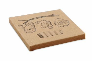 Logotrade advertising product picture of: Drawing wooden ornaments set
