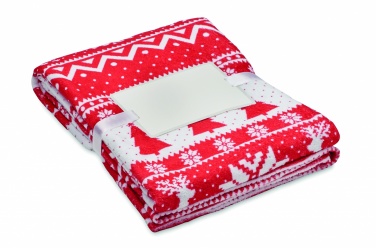 Logo trade business gifts image of: RPET fleece blanket 190 gr/m²