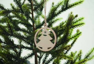 Logo trade corporate gifts picture of: Wooden tree shape hanger